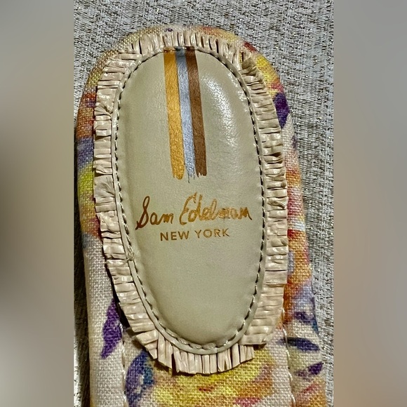 NEW Sam Edelman Bray Fray Wheat Weave Slide Sandals -Size 9.5 - Picture 4 of 8